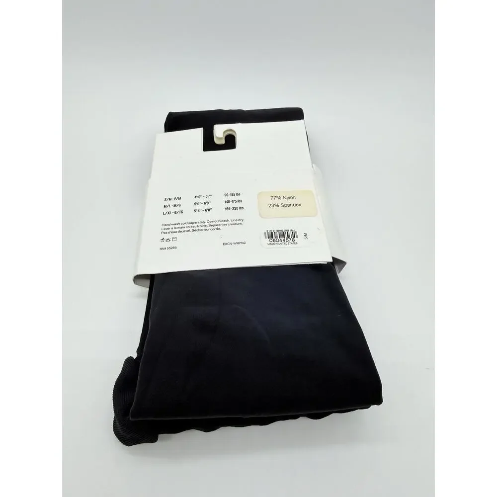 Express Womens Body Shaping Full Length Tights Black Size S / M New